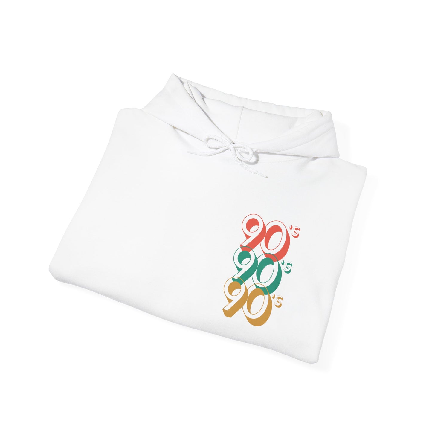 90's Retro Unisex Hooded Sweatshirt - Nostalgic Style and Comfort