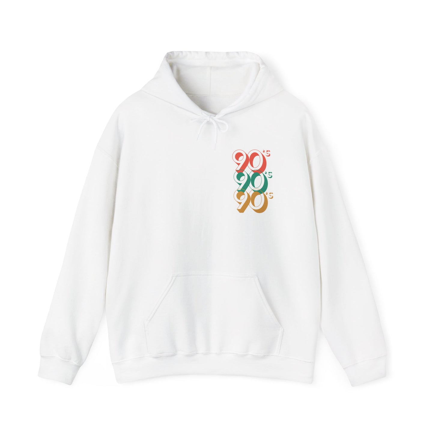 90's Retro Unisex Hooded Sweatshirt - Nostalgic Style and Comfort