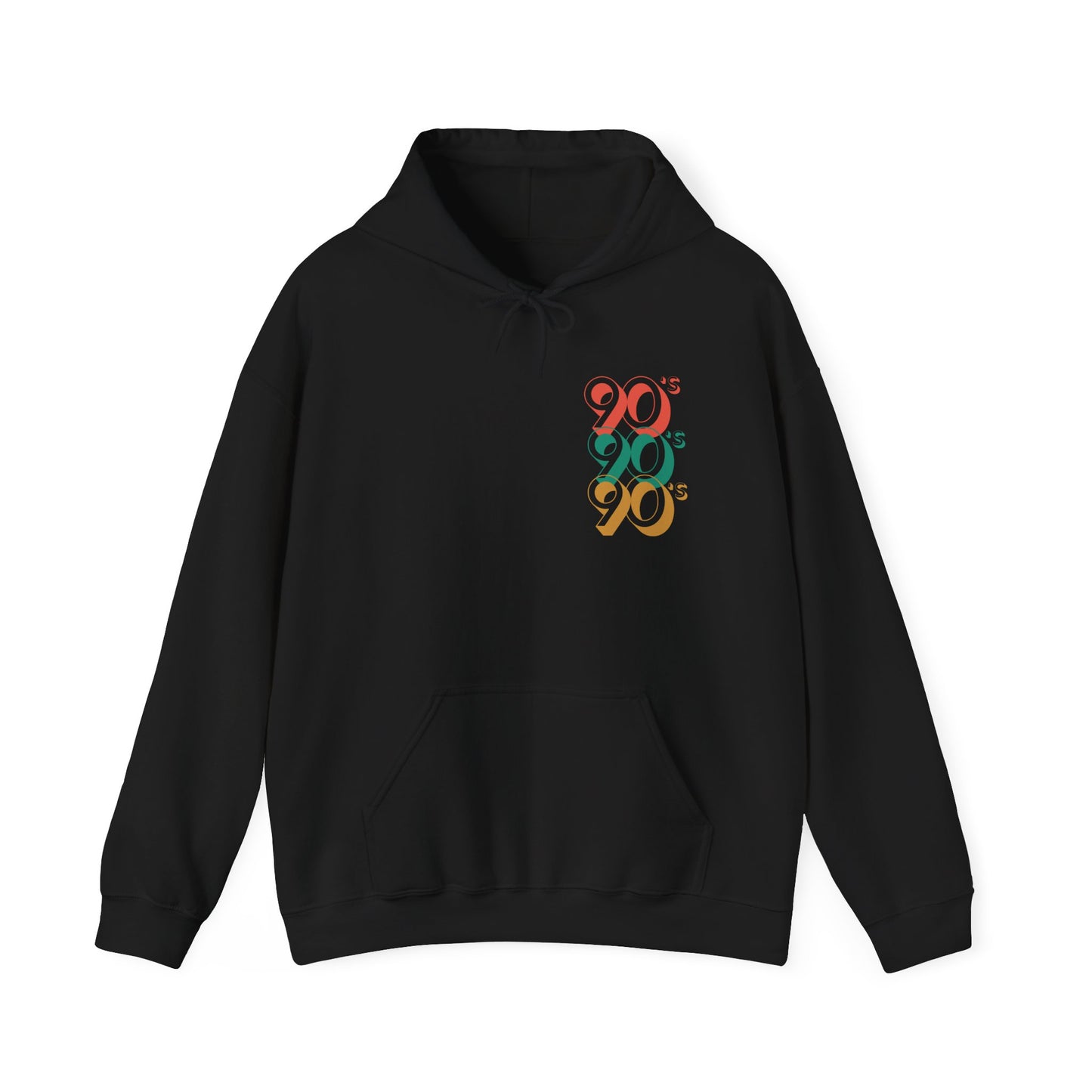 90's Retro Unisex Hooded Sweatshirt - Nostalgic Style and Comfort